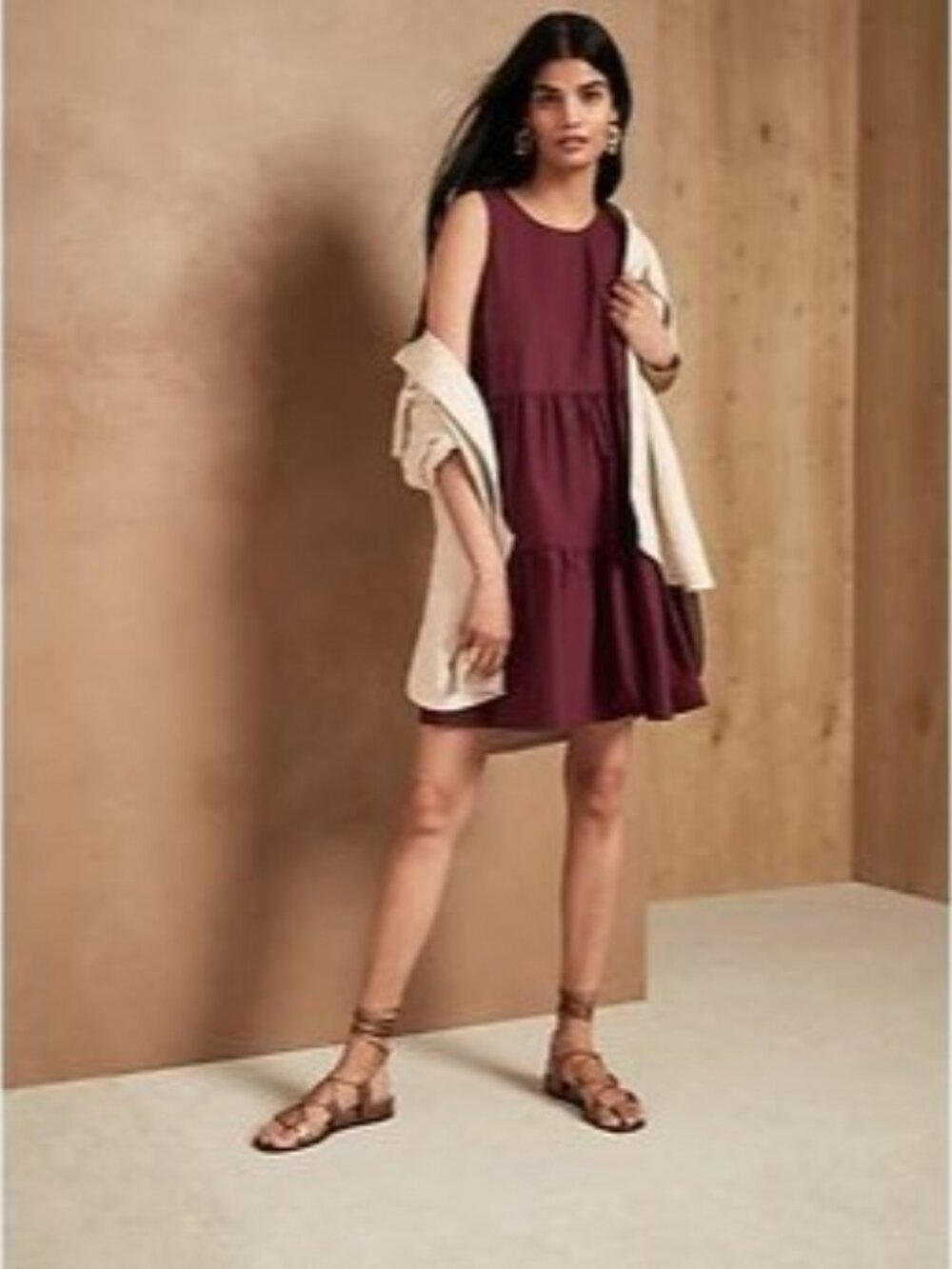 RARE NWOT Knot Sisters Tiered Hem Strappy Back Dress OS | Coquette Indie Sleaze - Picture 12 of 16